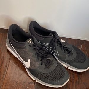Nike Mens Flex 2014 Rn Shoes Black 709022-001 Lace Up Low Top Sneakers size 13